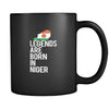 Niger Legends are born in Niger 11oz Black Mug-Drinkware-Teelime | shirts-hoodies-mugs