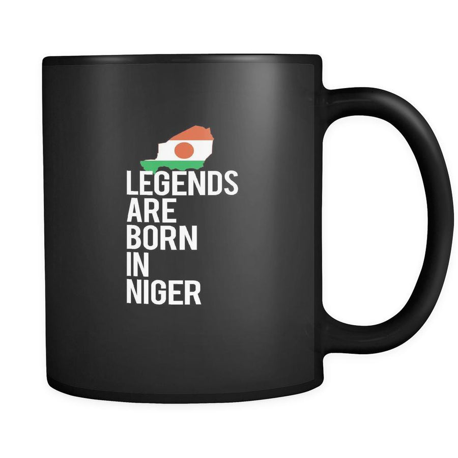 Niger Legends are born in Niger 11oz Black Mug-Drinkware-Teelime | shirts-hoodies-mugs