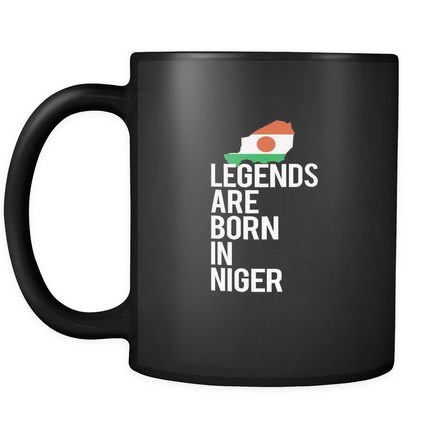 Niger Legends are born in Niger 11oz Black Mug-Drinkware-Teelime | shirts-hoodies-mugs