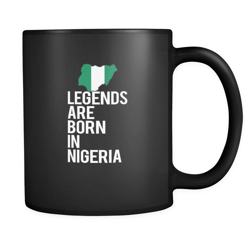 Nigeria Legends are born in Nigeria 11oz Black Mug-Drinkware-Teelime | shirts-hoodies-mugs