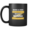 Nonna Being a mom is an honor being a nonna is priceless 11oz Black Mug-Drinkware-Teelime | shirts-hoodies-mugs