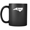 North Carolina Love North Carolina 11oz Black Mug-Drinkware-Teelime | shirts-hoodies-mugs