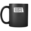 North Dakota North Roots North Dakota 11oz Black Mug-Drinkware-Teelime | shirts-hoodies-mugs