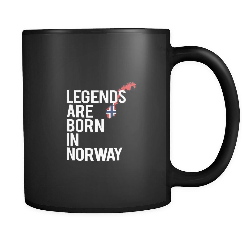 Norway Legends are born in Norway 11oz Black Mug-Drinkware-Teelime | shirts-hoodies-mugs