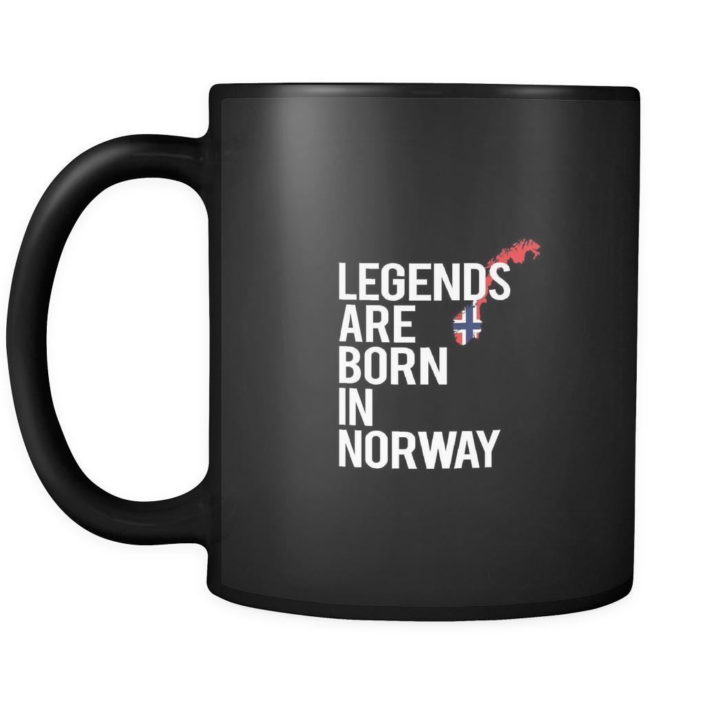 Norway Legends are born in Norway 11oz Black Mug-Drinkware-Teelime | shirts-hoodies-mugs