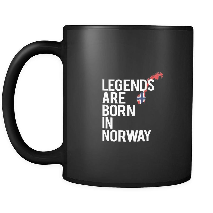 Norway Legends are born in Norway 11oz Black Mug-Drinkware-Teelime | shirts-hoodies-mugs