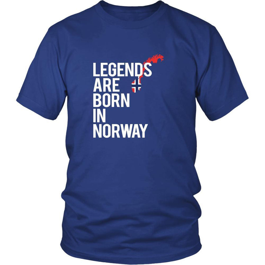 Norway Shirt - Legends are born in Norway - National Heritage Gift-T-shirt-Teelime | shirts-hoodies-mugs