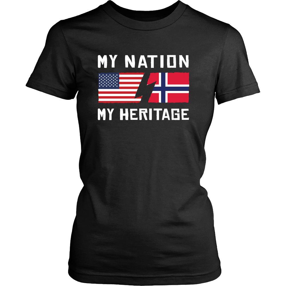 Norwegian Shirt - My Nation - My Heritage - Norway Roots Gift-T-shirt-Teelime | shirts-hoodies-mugs