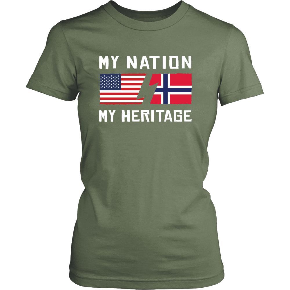 Norwegian Shirt - My Nation - My Heritage - Norway Roots Gift-T-shirt-Teelime | shirts-hoodies-mugs
