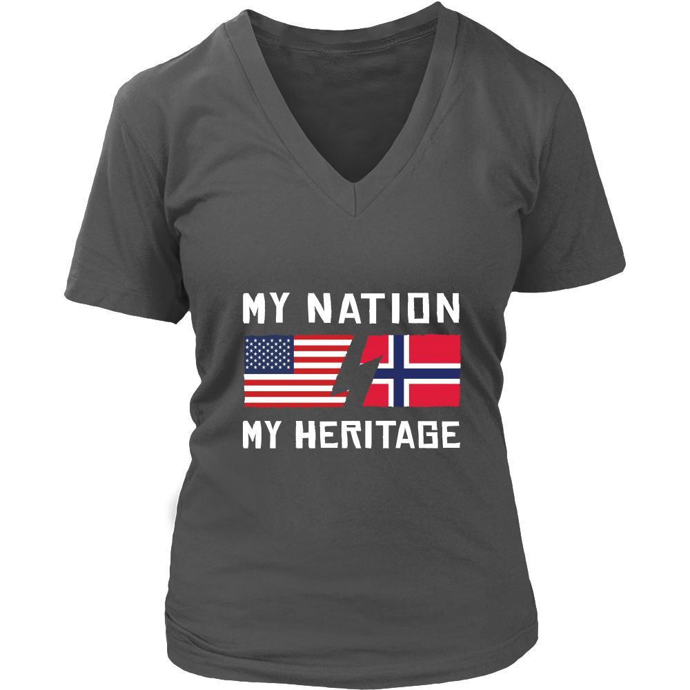 Norwegian Shirt - My Nation - My Heritage - Norway Roots Gift-T-shirt-Teelime | shirts-hoodies-mugs