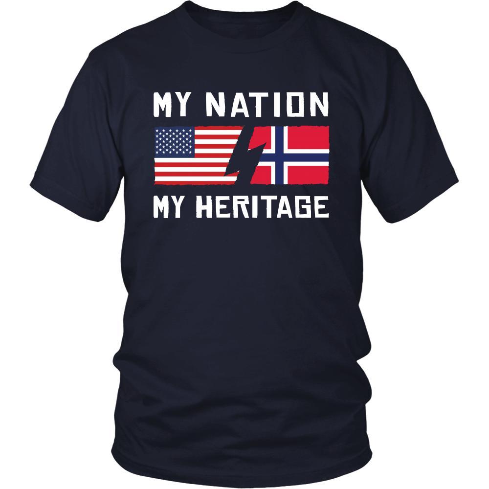 Norwegian Shirt - My Nation - My Heritage - Norway Roots Gift-T-shirt-Teelime | shirts-hoodies-mugs