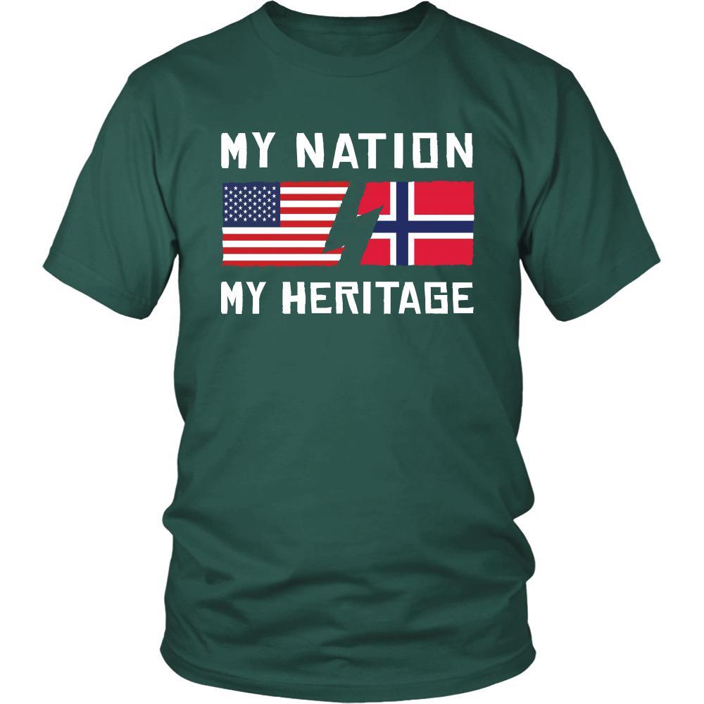 Norwegian Shirt - My Nation - My Heritage - Norway Roots Gift-T-shirt-Teelime | shirts-hoodies-mugs