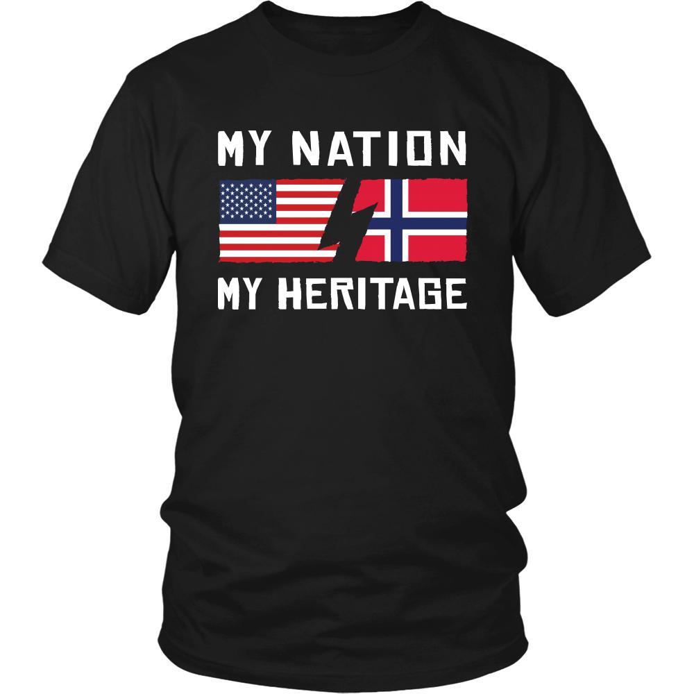 Norwegian Shirt - My Nation - My Heritage - Norway Roots Gift-T-shirt-Teelime | shirts-hoodies-mugs