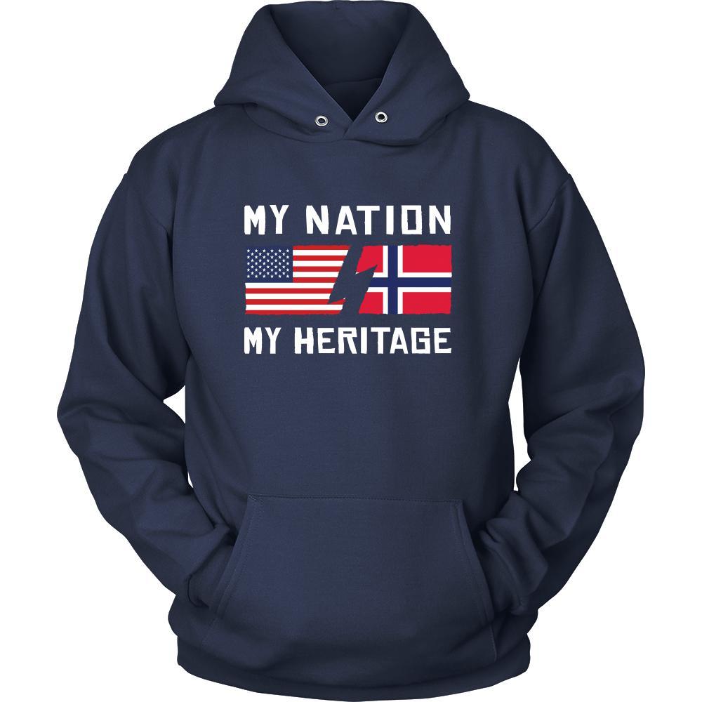 Norwegian Shirt - My Nation - My Heritage - Norway Roots Gift-T-shirt-Teelime | shirts-hoodies-mugs