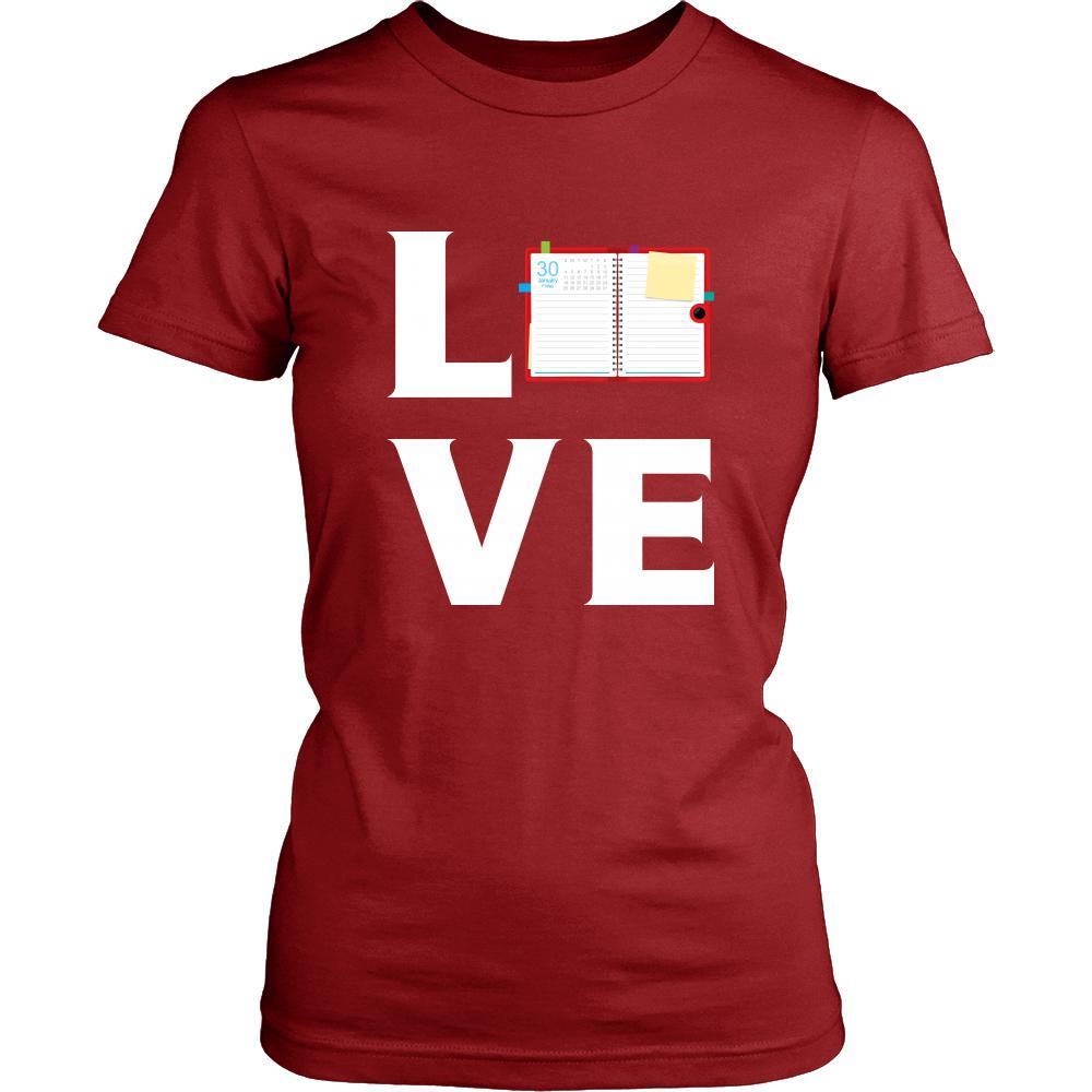Notebook - LOVE Notebook - Read notes Shirt-T-shirt-Teelime | shirts-hoodies-mugs
