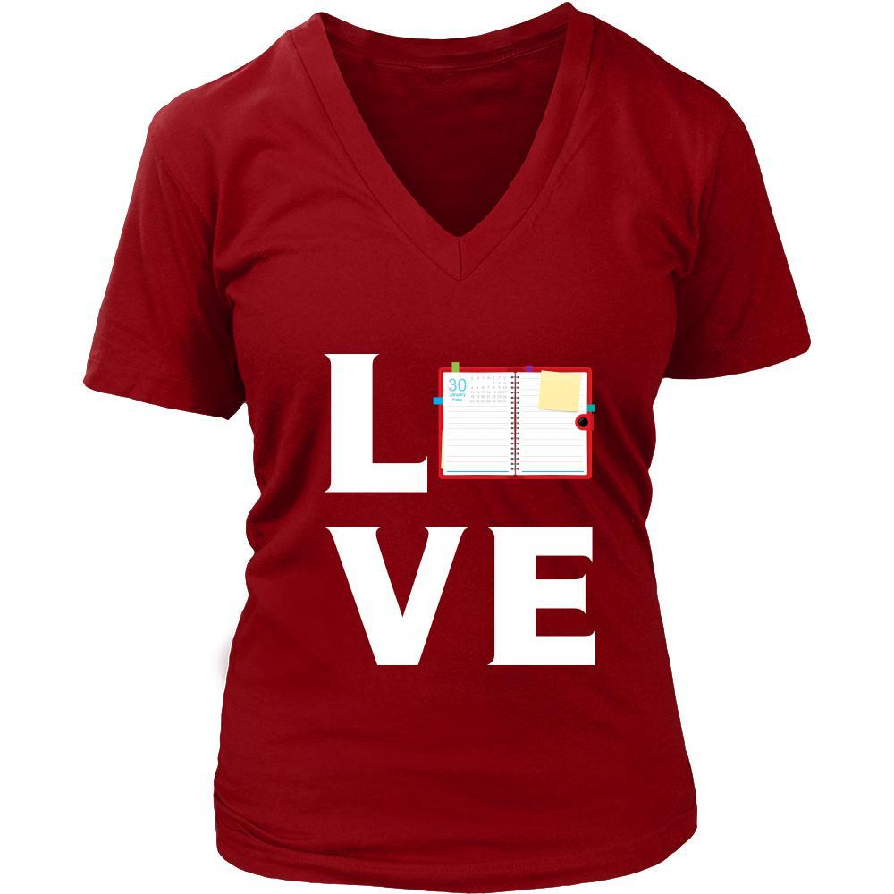 Notebook - LOVE Notebook - Read notes Shirt-T-shirt-Teelime | shirts-hoodies-mugs