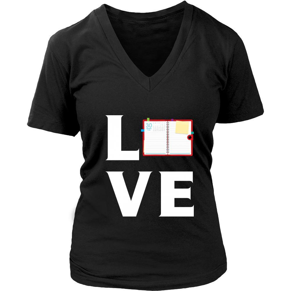 Notebook - LOVE Notebook - Read notes Shirt-T-shirt-Teelime | shirts-hoodies-mugs