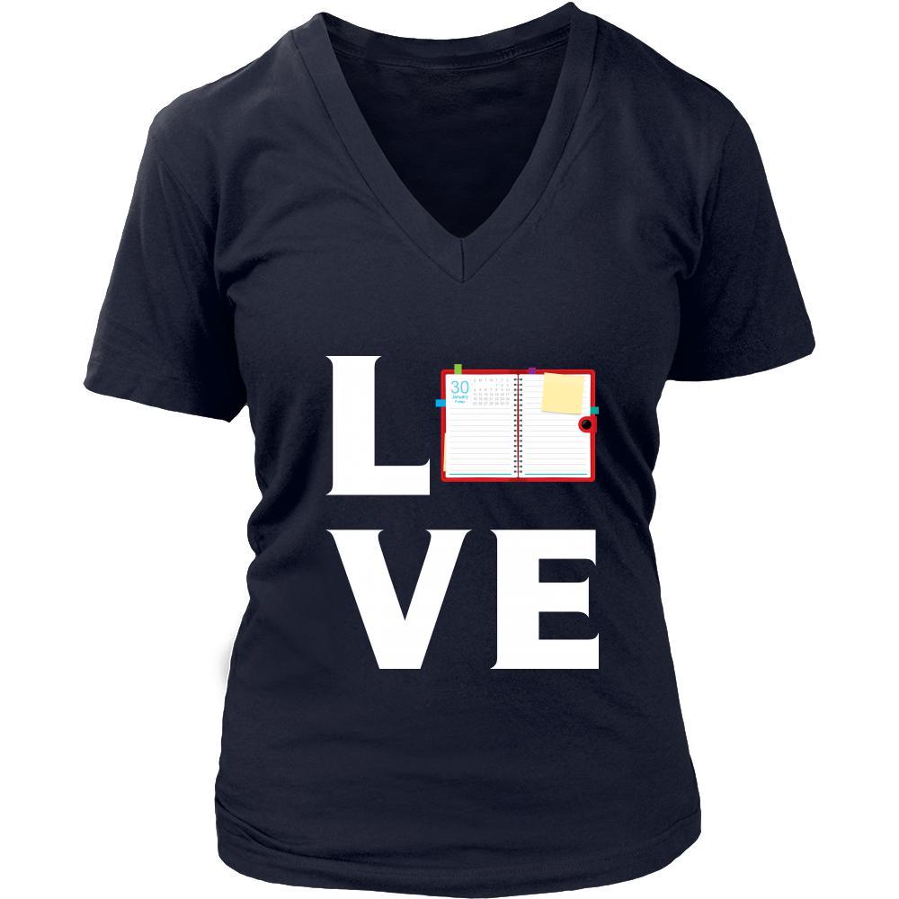 Notebook - LOVE Notebook - Read notes Shirt-T-shirt-Teelime | shirts-hoodies-mugs