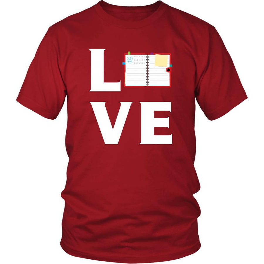 Notebook - LOVE Notebook - Read notes Shirt-T-shirt-Teelime | shirts-hoodies-mugs