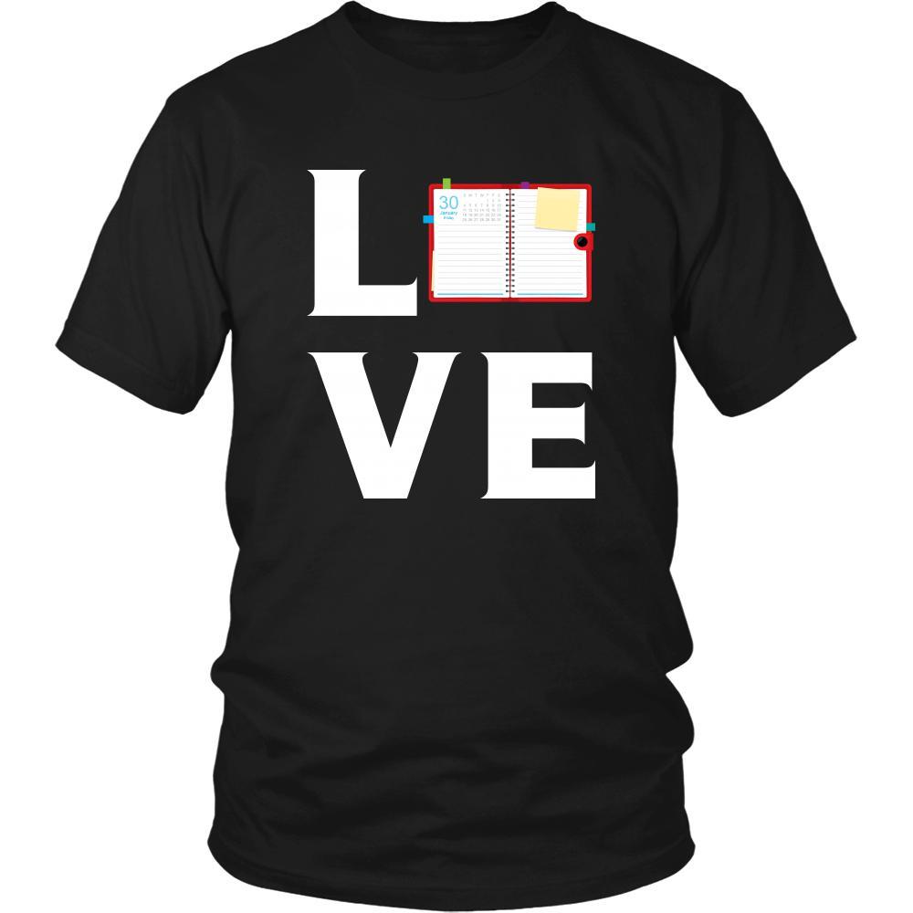 Notebook - LOVE Notebook - Read notes Shirt-T-shirt-Teelime | shirts-hoodies-mugs