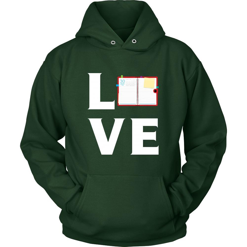 Notebook - LOVE Notebook - Read notes Shirt-T-shirt-Teelime | shirts-hoodies-mugs
