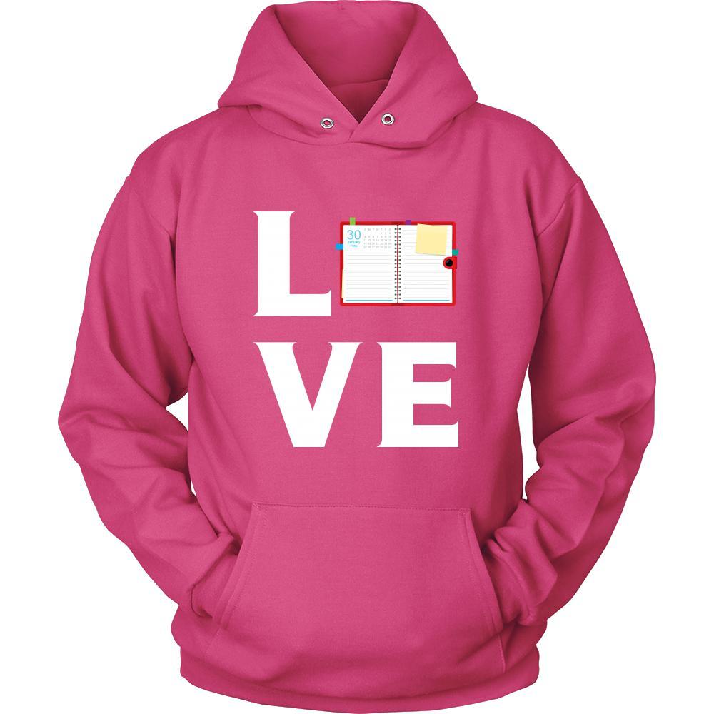 Notebook - LOVE Notebook - Read notes Shirt-T-shirt-Teelime | shirts-hoodies-mugs