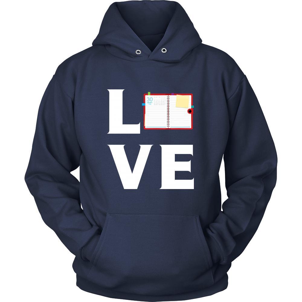 Notebook - LOVE Notebook - Read notes Shirt-T-shirt-Teelime | shirts-hoodies-mugs