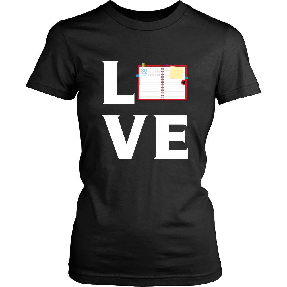 Notebook - LOVE Notebook - Read notes Shirt-T-shirt-Teelime | shirts-hoodies-mugs