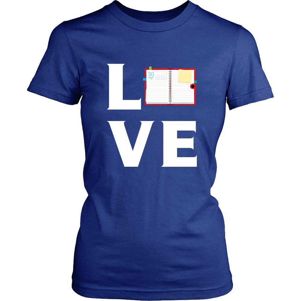 Notebook - LOVE Notebook - Read notes Shirt-T-shirt-Teelime | shirts-hoodies-mugs