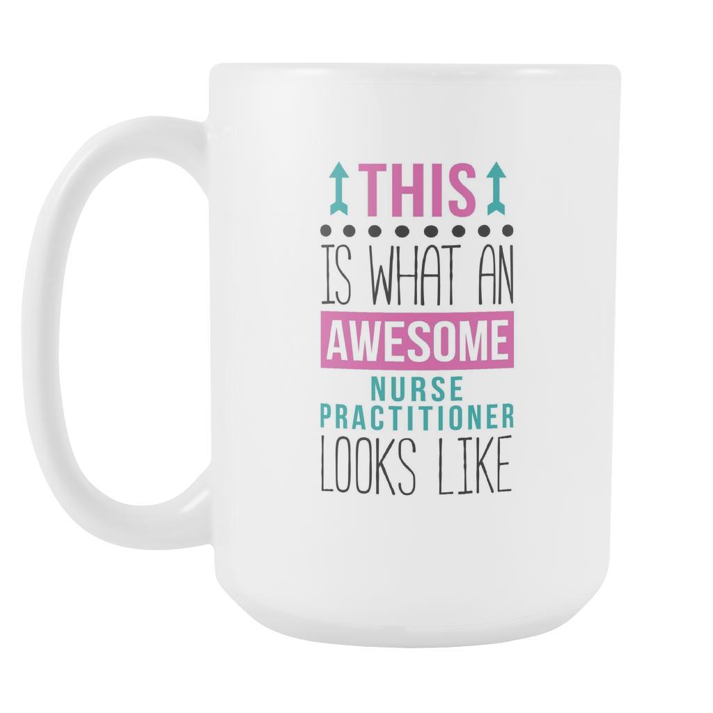 Nurse Mugs - Awesome Nurse Practitioner-Drinkware-Teelime | shirts-hoodies-mugs