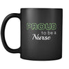 Nurse Proud To Be A Nurse 11oz Black Mug-Drinkware-Teelime | shirts-hoodies-mugs