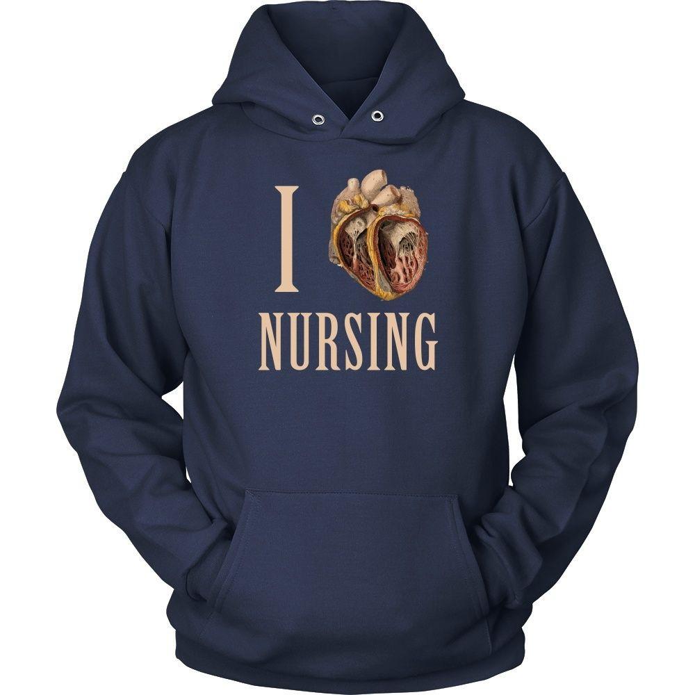 Nurse T Shirt - I heart Nursing-T-shirt-Teelime | shirts-hoodies-mugs
