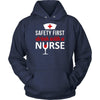 Nurse T Shirt - Safety first Drink with a Nurse-T-shirt-Teelime | shirts-hoodies-mugs