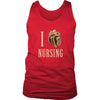 Nursing Tank Top - I heart Nursing-T-shirt-Teelime | shirts-hoodies-mugs