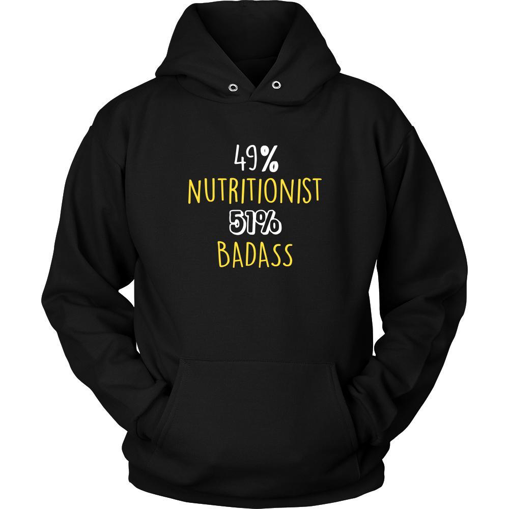 Nutritionist Shirt - 49% Nutritionist 51% Badass Profession-T-shirt-Teelime | shirts-hoodies-mugs