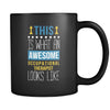 Occupational therapist This is what an awesome occupational therapist looks like 11oz Black Mug-Drinkware-Teelime | shirts-hoodies-mugs