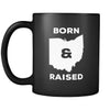 Ohio Born & raised Ohio 11oz Black Mug-Drinkware-Teelime | shirts-hoodies-mugs