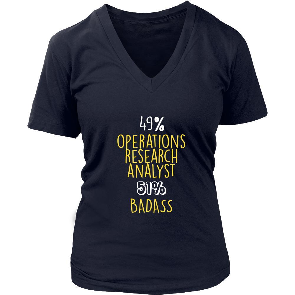 Operations Research Analyst Shirt - 49% operations research analyst 51% Badass Profession-T-shirt-Teelime | shirts-hoodies-mugs