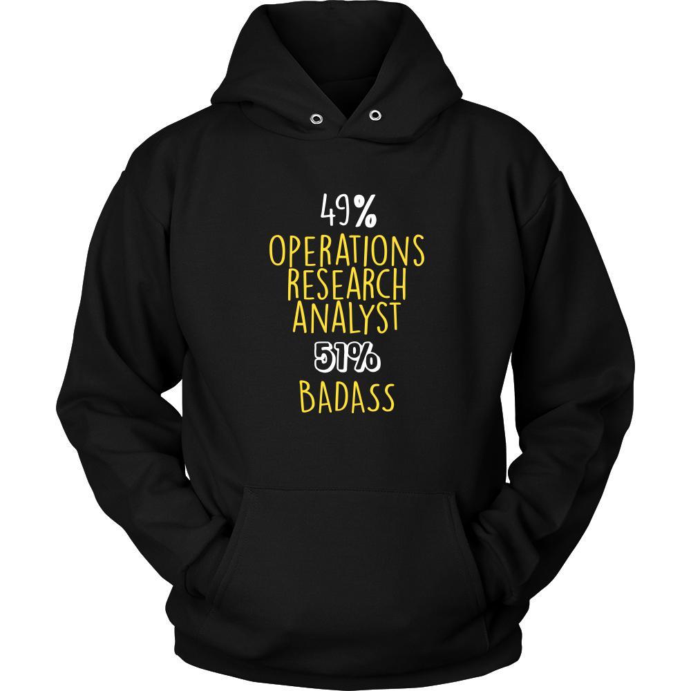 Operations Research Analyst Shirt - 49% operations research analyst 51% Badass Profession-T-shirt-Teelime | shirts-hoodies-mugs