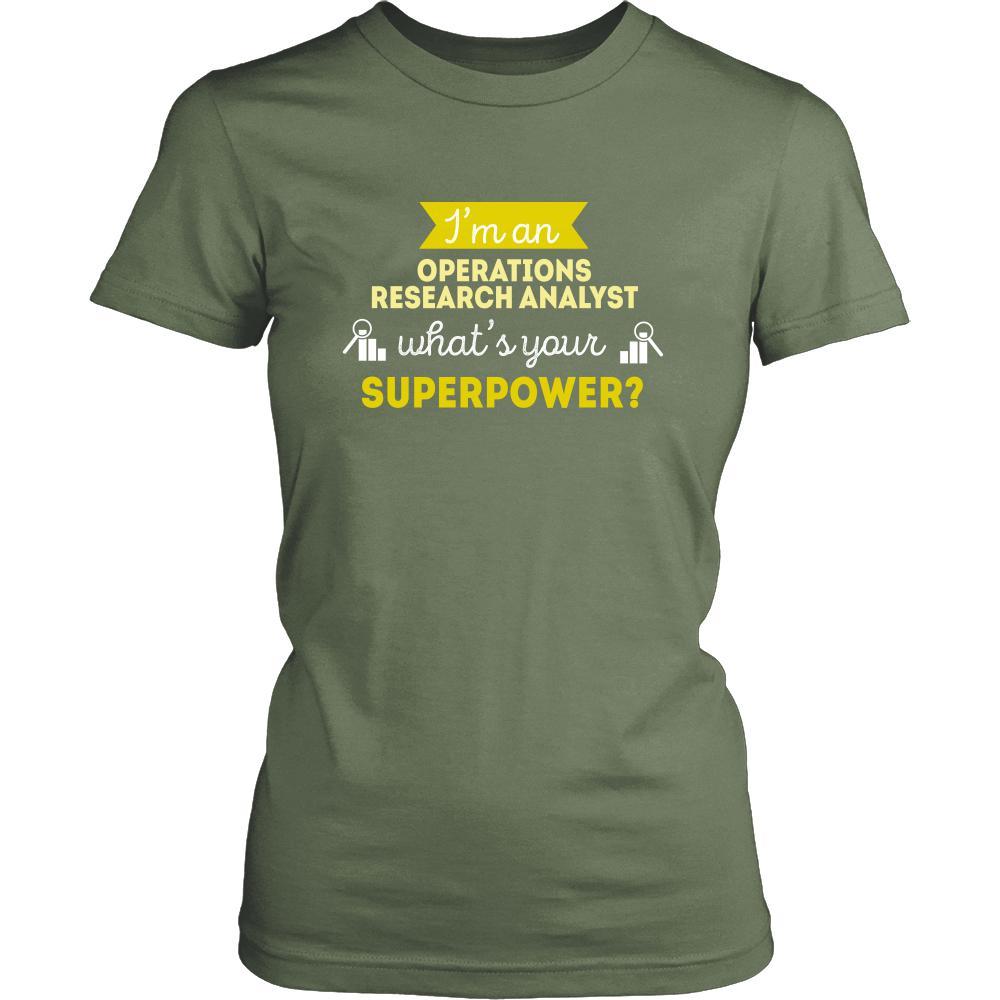 Operations research analyst Shirt - I'm an Operations research analyst, what's your superpower? - Profession Gift-T-shirt-Teelime | shirts-hoodies-mugs