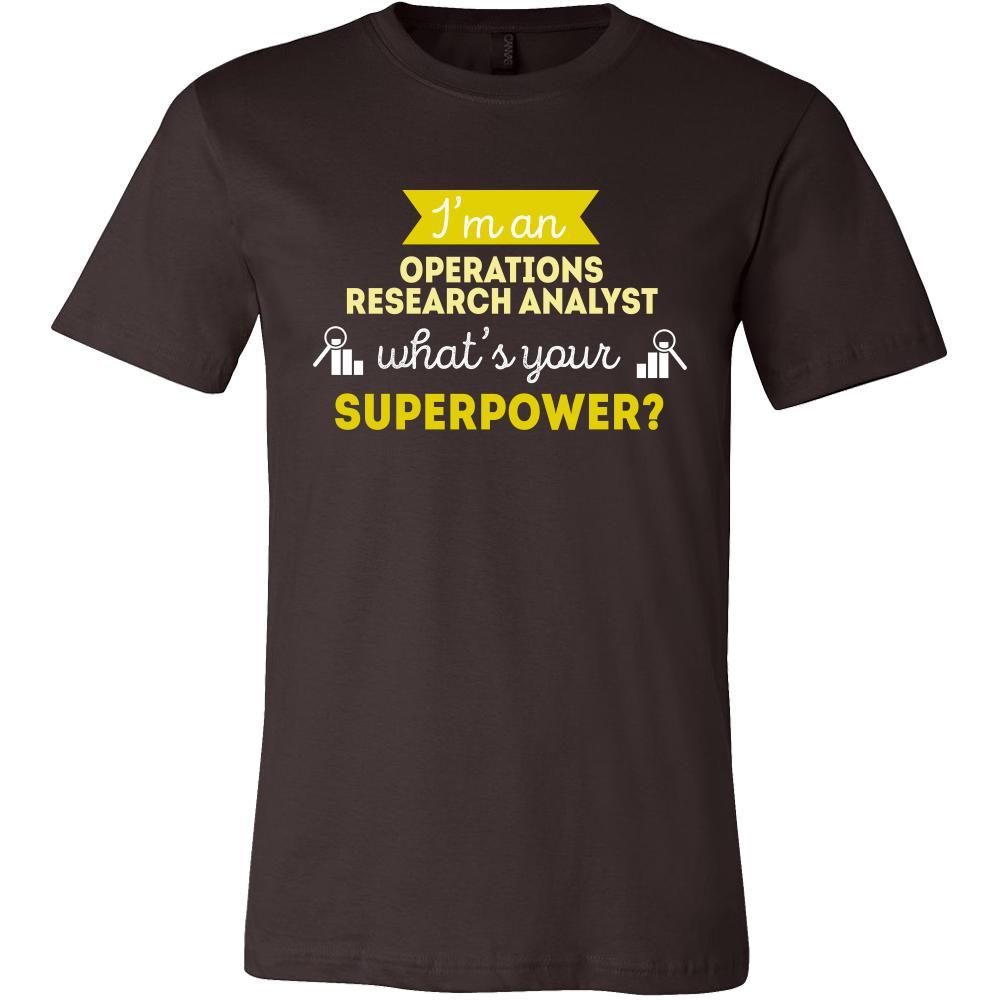Operations research analyst Shirt - I'm an Operations research analyst, what's your superpower? - Profession Gift-T-shirt-Teelime | shirts-hoodies-mugs