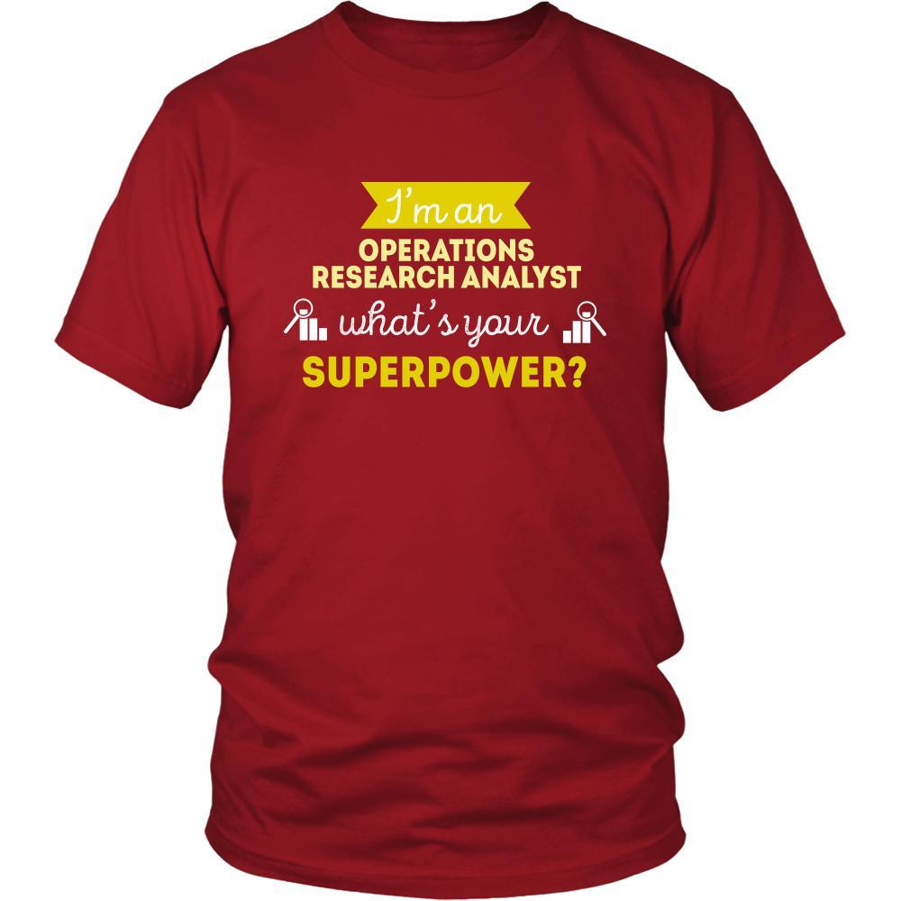 Operations research analyst Shirt - I'm an Operations research analyst, what's your superpower? - Profession Gift-T-shirt-Teelime | shirts-hoodies-mugs