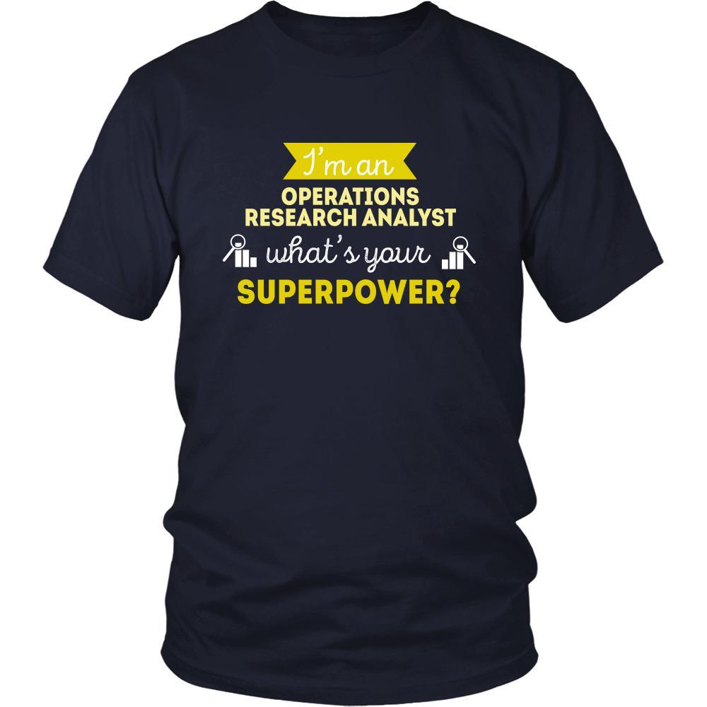 Operations research analyst Shirt - I'm an Operations research analyst, what's your superpower? - Profession Gift-T-shirt-Teelime | shirts-hoodies-mugs