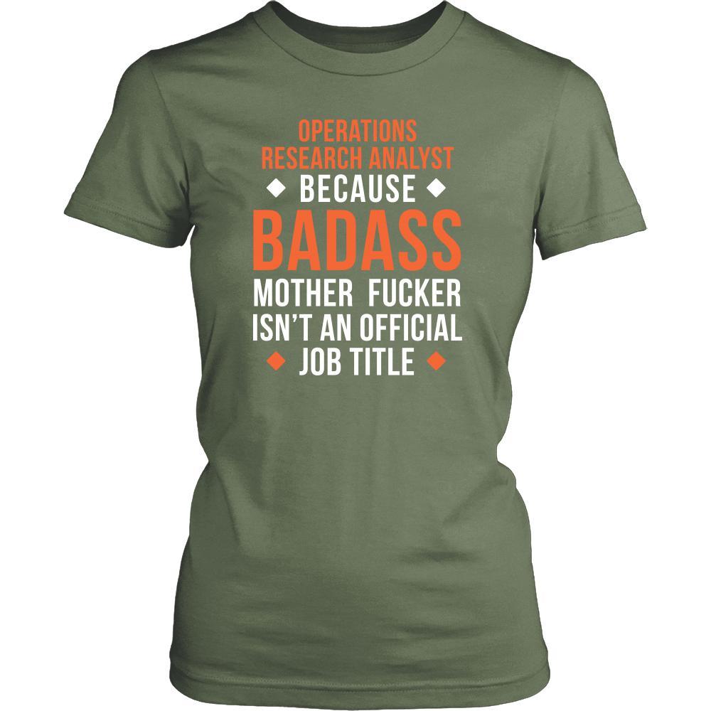 Operations research analyst Shirt - Operations research analyst because badass mother fucker isn't an official job title - Profession Gift-T-shirt-Teelime | shirts-hoodies-mugs