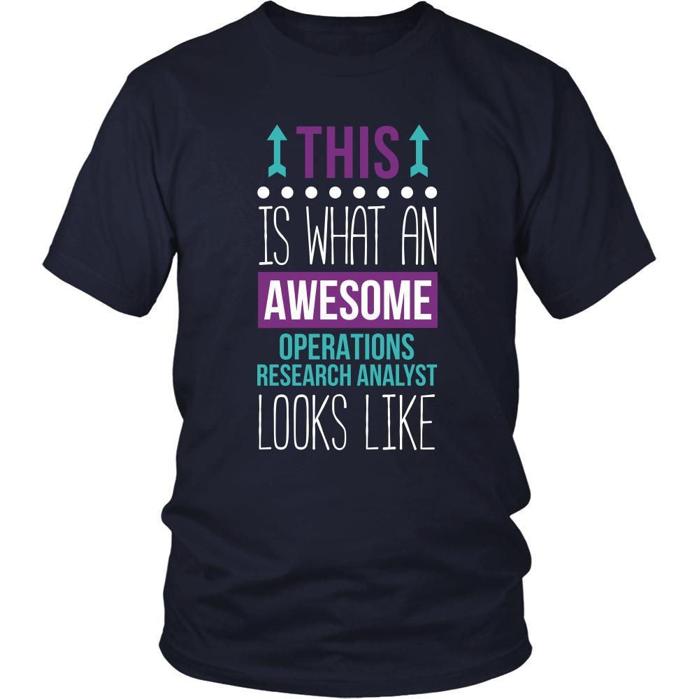 Operations research analyst Shirt This is what an awesome Operations research analyst looks like Profession Gift-T-shirt-Teelime | shirts-hoodies-mugs