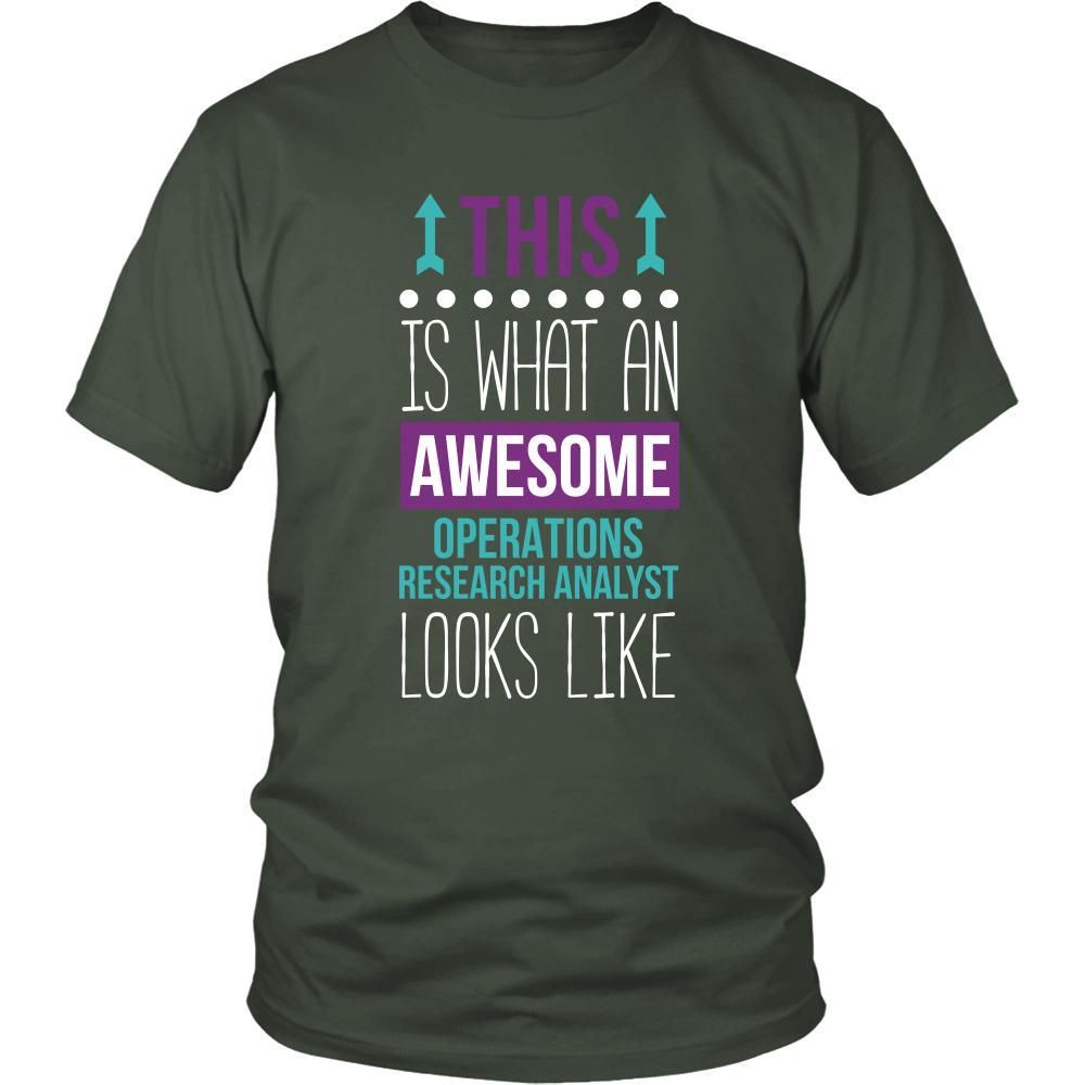 Operations research analyst Shirt This is what an awesome Operations research analyst looks like Profession Gift-T-shirt-Teelime | shirts-hoodies-mugs
