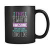 Operations research analyst This is what an awesome operations research analyst looks like 11oz Black Mug-Drinkware-Teelime | shirts-hoodies-mugs