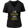 Optician Shirt - 49% Optician 51% Badass Profession-T-shirt-Teelime | shirts-hoodies-mugs