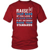 Optometrist Shirt - Raise your hand if you love Optometrist, if not raise your standards - Profession Gift-T-shirt-Teelime | shirts-hoodies-mugs