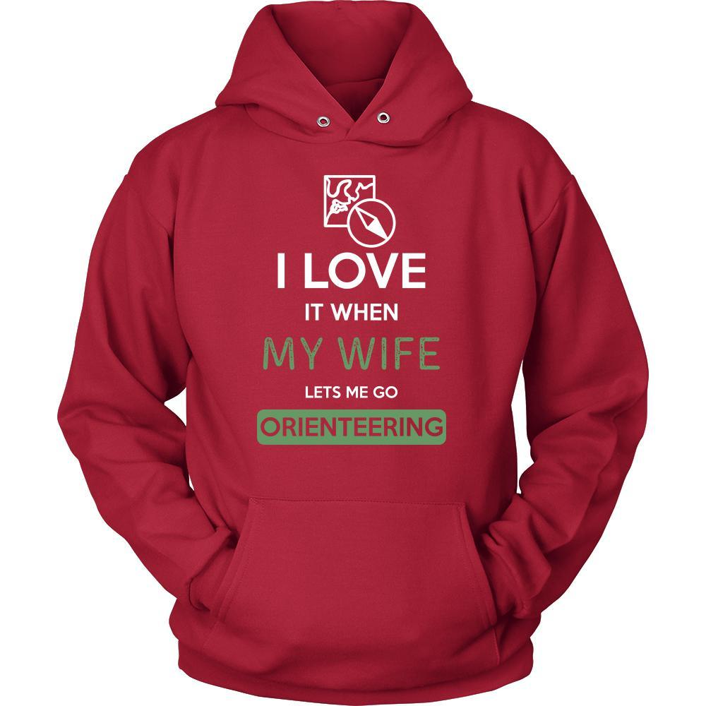 Orienteering Shirt - I love it when my wife lets me go Orienteering - Hobby Gift-T-shirt-Teelime | shirts-hoodies-mugs